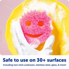 Scrub Daddy Original (4) + Mommy Kitchen 8 Count (Pack of 1), Orange