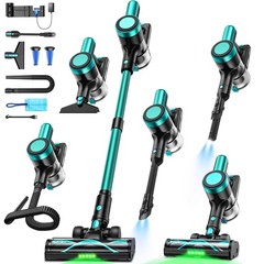 Oirfnd Cordless Vacuum Cleaner58Kpa/10-In-1 Stick Vacuum 29-Inch Hose And Led