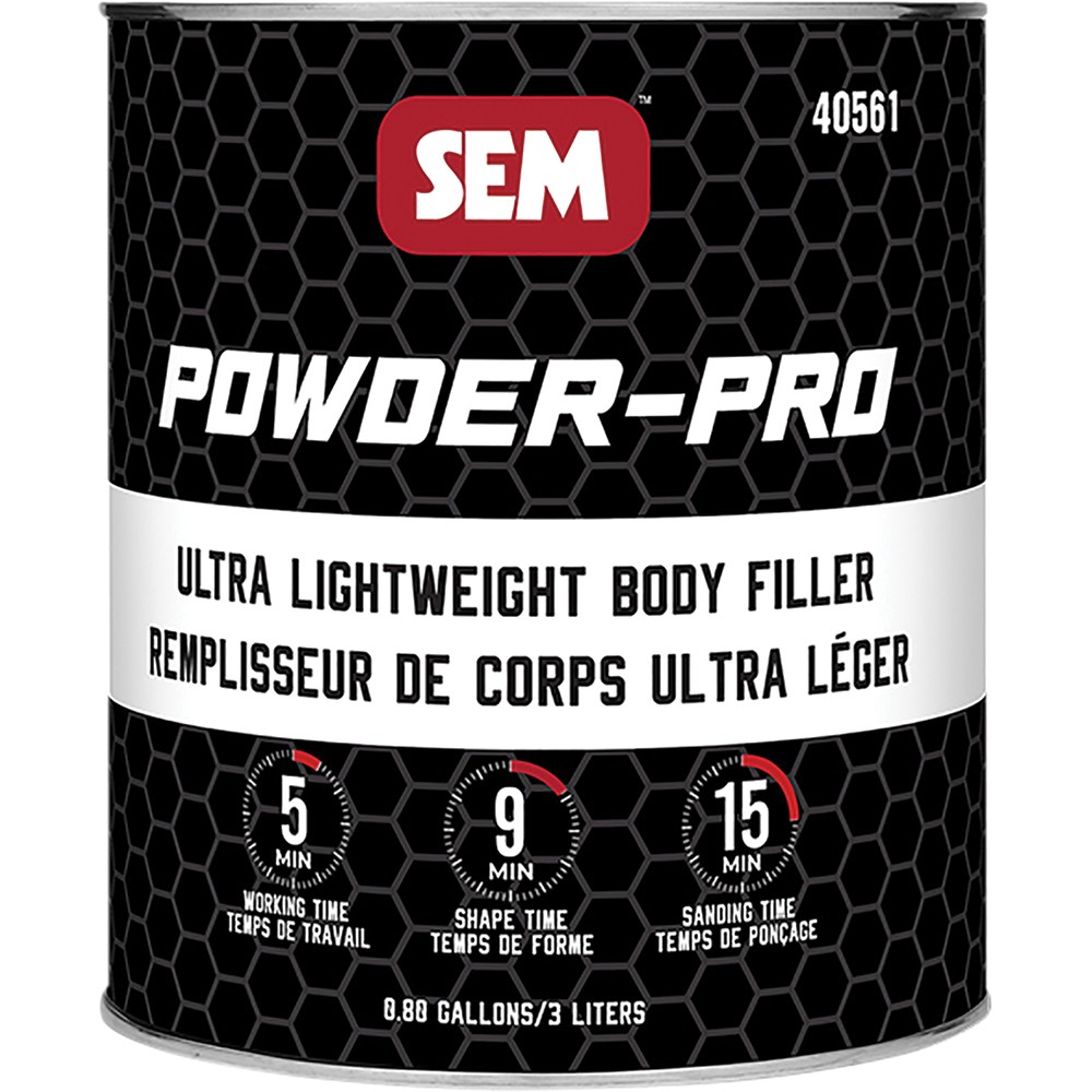 POWDER-PRO ULTRA LIGHTWEIGHT BODY FILLER, GAL SEM-40561