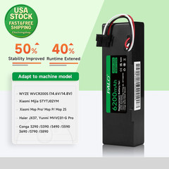 Replacement Battery 6200Mah 14.6V for Wyze Xiaomi Robot Vacuum