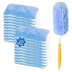Duster Refill for Swiffer Duster, 20 Count Heavy 20 & 1 Handle (Blue)