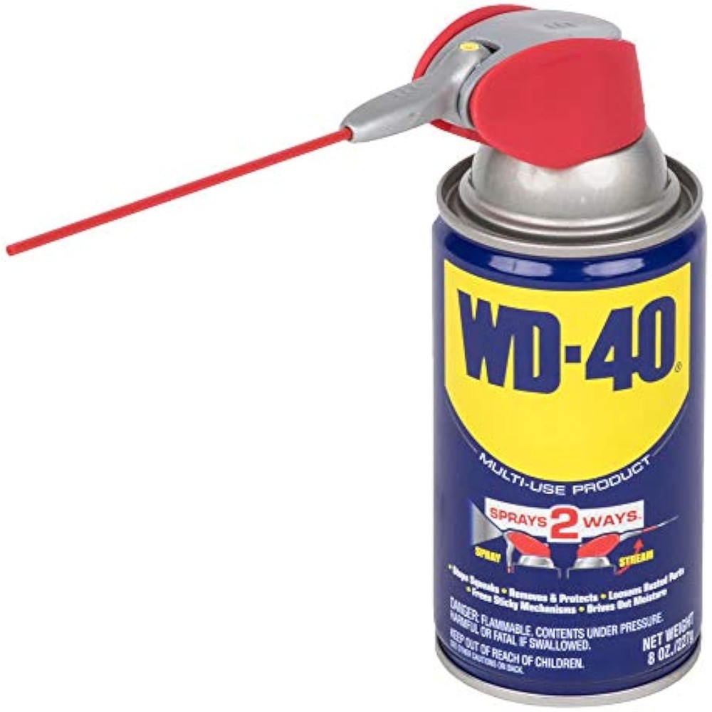 WD-40 Smart Straw Lubricant – 8 oz. Spray Can Multi-Use Product Sprays 2 Ways
