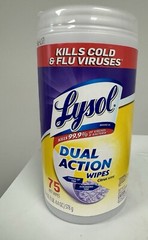Lysol Dual Action Disinfecting Wipes Citrus/450 Wipes (Pack Of 6)
