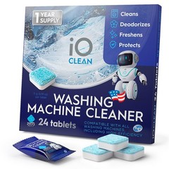 Washing Machine Cleaner and Descaler Tablets 24 Pcs – 24 Count (Pack of 1)