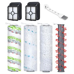 Houselife 4 Brush Rolls And 2 Hepa Filters Replacement Parts Compatible Bissell