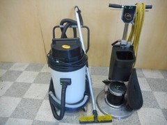 Floor Strip and Wax Slow Speed Buffer + Wet Vac NSS Galaxy 20 and Alpha 16