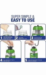 Fly Traps Outdoor- Reusable Hanging Fly Trap-Add Water Natural and Non-Toxic