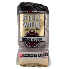 Steel Wool 0000 12 pad Fine Grade Rhodes, American Final Finish Super Fine