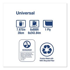 Tork RB8002 Universal 7.88″ x 800′ 1-Ply Hand Towel Roll – White (6/Carton) New
