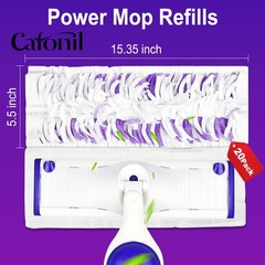 20 Pack Disposable Power Mop Pads for Swiffer 20Pack, Purple