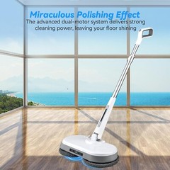 Floor Scrubber Cleaner Machine Commercial Hard Polisher Compact Electric Mop
