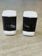 Lot 2 New Soap Wall Dispensers White & Black Commercial Soap Dispensers 33.8oz