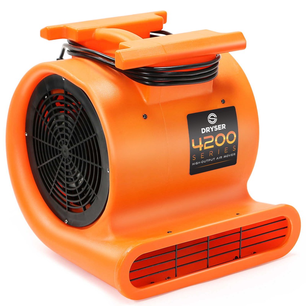 6 Air Mover Carpet Dryers 3 Speed 1 HP Stackable Floor Blower Drying Fan