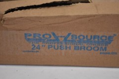 Pro Source Push Broom 24″ W Tampico Bristle Wood Block Threaded Handle 100-24MSC