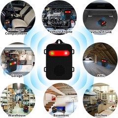 2PC Ultrasonic Rodent Repellent Under Hood Battery Car Engine Rat Mice Deterrent