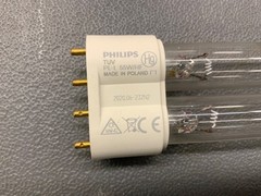 UVC germicidal bulbs, 220 W (4-55w). W/housing + 4 spare 55w bulbs