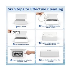 DK SONIC 450ML Ultrasonic Cleaner,24W Household Ultrasonic Jewelry Cleaner wi…