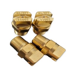 Carpet Cleaning 11002 Wand Jet Nozzle 1/8” Brass V-Jet 110-Degree (Set of 4)