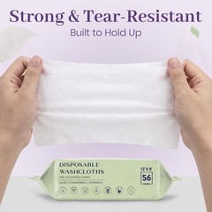 X Large Wet Wipes for Adults – 2 Packs of 56 [112 1 Count (Pack 112)