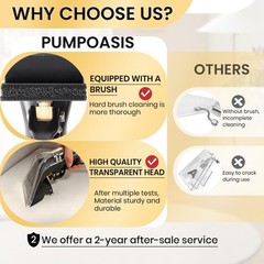 【Upgrade Hard Bristle Brush】Better Kit with Brush and Shell, Black