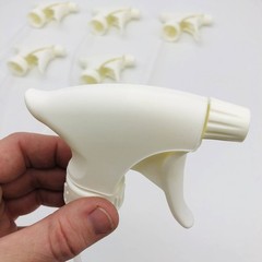 6pk White Plastic Trigger Sprayer Replacement Nozzle 9in Standard GFL 110190