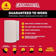 Catchmaster Tree Shield Lantern Fly & Ant Traps Insect Barrier, 12 Rolls, Red