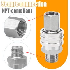 1/4Inch Pressure Washer Quick Connect Fittings,Stainless Steel 8 Pack