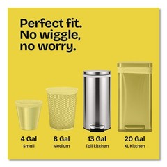 Glad 78902 Kitchen Drawstring Trash Bags – Gain Lavender/White (240/Carton) New