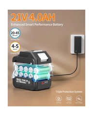 Cordless Portable Washer, 1200 PSI Battery Operated Washer with Brushless Mot…