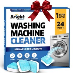Washing Machine Cleaner Tablets 24 Pack – 24 Count (Pack of 1), Blue & White