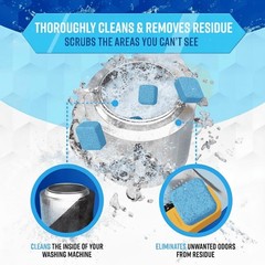 ACTIVE Washing Machine Cleaner for Pet Owners 1 Count (Pack of 24), Blue