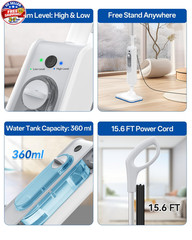 F2 Steam Mop,12-in-1 Handheld Steam Cleaner,Powerful Detachable Steam Mop for Fl