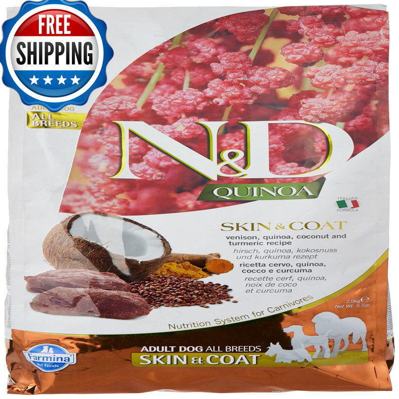 N&D Farmina Natural Delicious Quinoa Functional Skin And Coat Venison Coconut