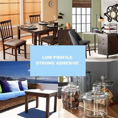 8 Pack – Brown Self Adhesive Square Furniture Felt 5 inches X 5 inches,