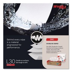 WypAll 03086 10 in. x 9.8 in. POP-UP Box L30 Towels – White (1200/Carton) New