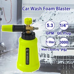 M MINGLE Foam Cannon for Pressure Washer, Car Cannon, Yellow