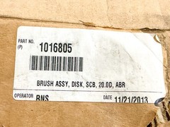 New Tennant Company Parts 1016805 Abrasive Brush Assembly Disc SCB 20” OD