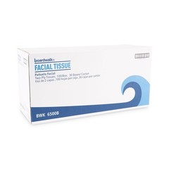 Boardwalk 6500B 2-Ply Office Packs Facial Tissue (100 Sht/Bx, 30 Bx/Ct) New