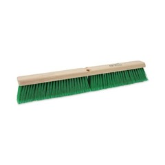 Boardwalk 20724 3″ Flagged Recycled PET Plastic Bristle 24″ Floor Broom Head New