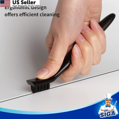 MR.SIGA Grout Cleaner Brush Set, Detail Cleaning 6.2 x 0.7 x 0.8 inch, Black