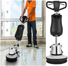 Commercial 110V 17″ Carpet/Floor Scrubber Buffer Heavy Duty Polisher Machine US