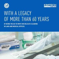 15 Boxes of 92 Kimtech 34721 Wipes: 14.7 x 16.6″ Sheet, White