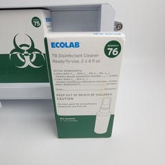 Ecolab Biohazard Response Spill Clean Up Kit & Wall Mount Cabinet -Needs Bracket