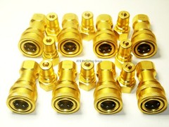 Carpet Cleaning – Brass 1/4″ Quick Disconnect (Set Of 8) for Wand Hoses