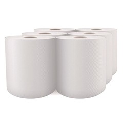 Cascades PRO H101 7.88″ x 1000′ 1-Ply Roll Paper Towels – White (6/CT) New