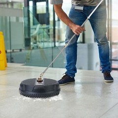 15″ Pressure Washer Surface Cleaner with 2 Extension Wand Quick Connect 3600PSI