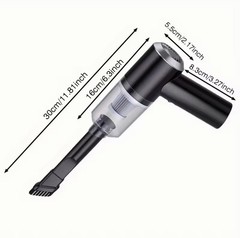 Mini Cordless Bagless Handheld Vacuum Cleaner w/ Crevice Tool & Dusting Brush