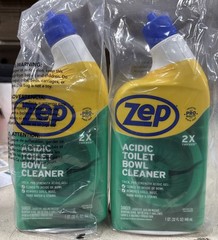 Zep Acidic Toilet Bowl Cleaner, 32 Fluid Ounce/946 mL Each, 2 Pack
