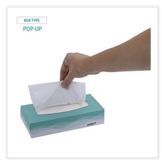 Windsoft 2360 100/Box, 30/Carton, 2-Ply Flat Pop-Up Box, Facial Tissue White New