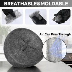 Steel Wool Mice Control, 65FT1.1LB#0000 Steel Wool, Keep Mouse Away from Hole…